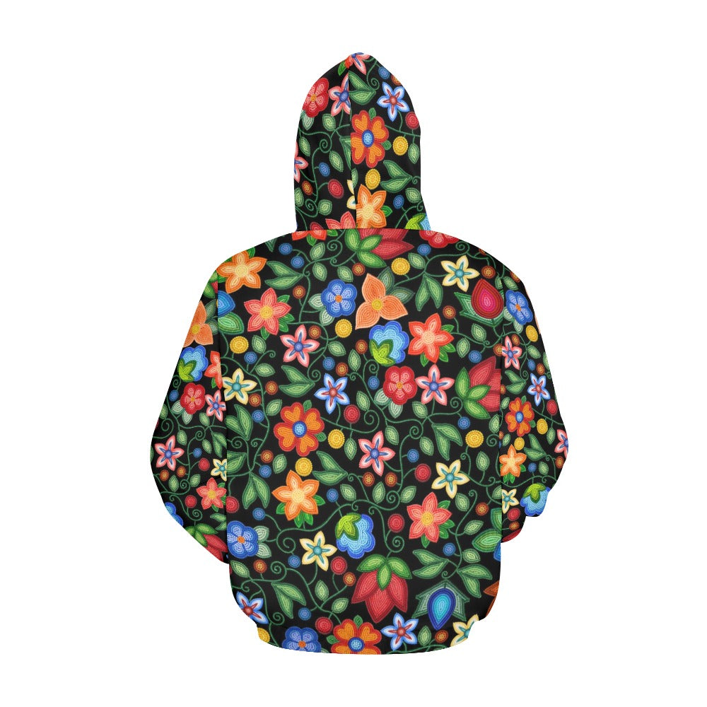 Morning Harmony Black Hoodie for Women