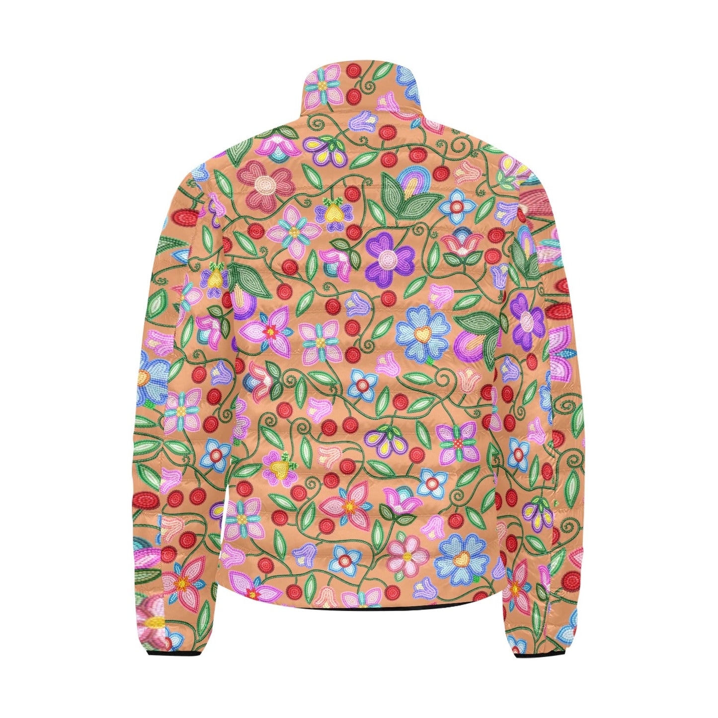 Petal Harmony Terracotta Padded Jacket