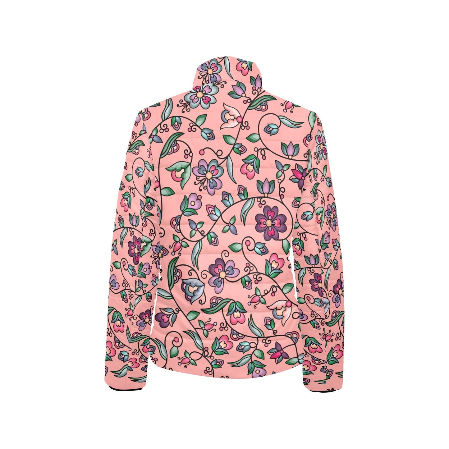 Amber Evening Garland Peach Women's Stand Collar Padded Jacket