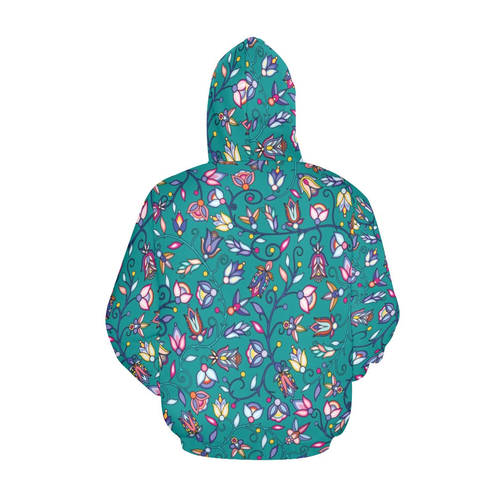 Buffalo Bloom Turquoise Hoodie for Men
