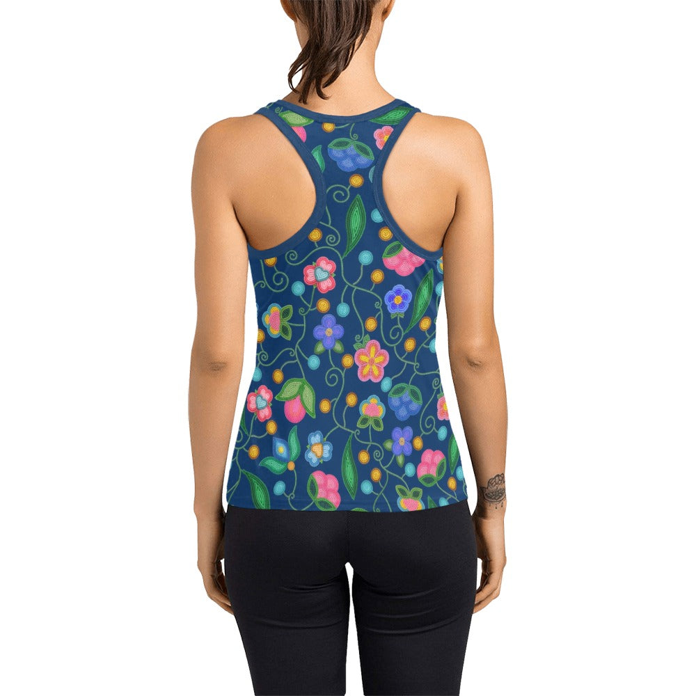 Skyberry Serenade Navy Racerback Tank Top