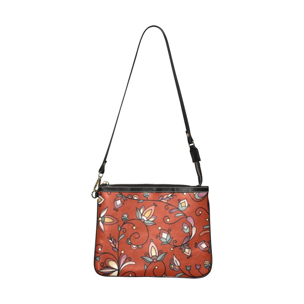 Burnt Sky Petals Red Small Shoulder Bag