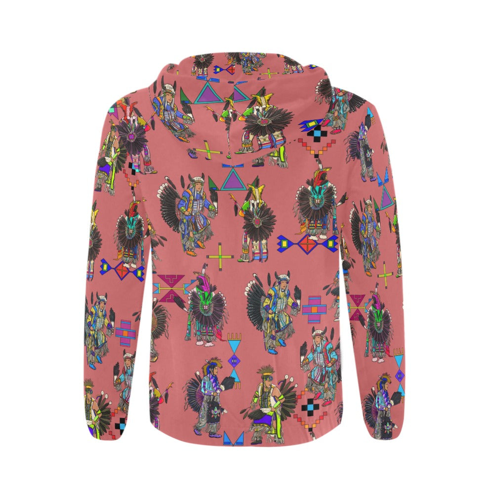 Men's Tradish Dancers Terra Cotta Men's Zipper Hoodie