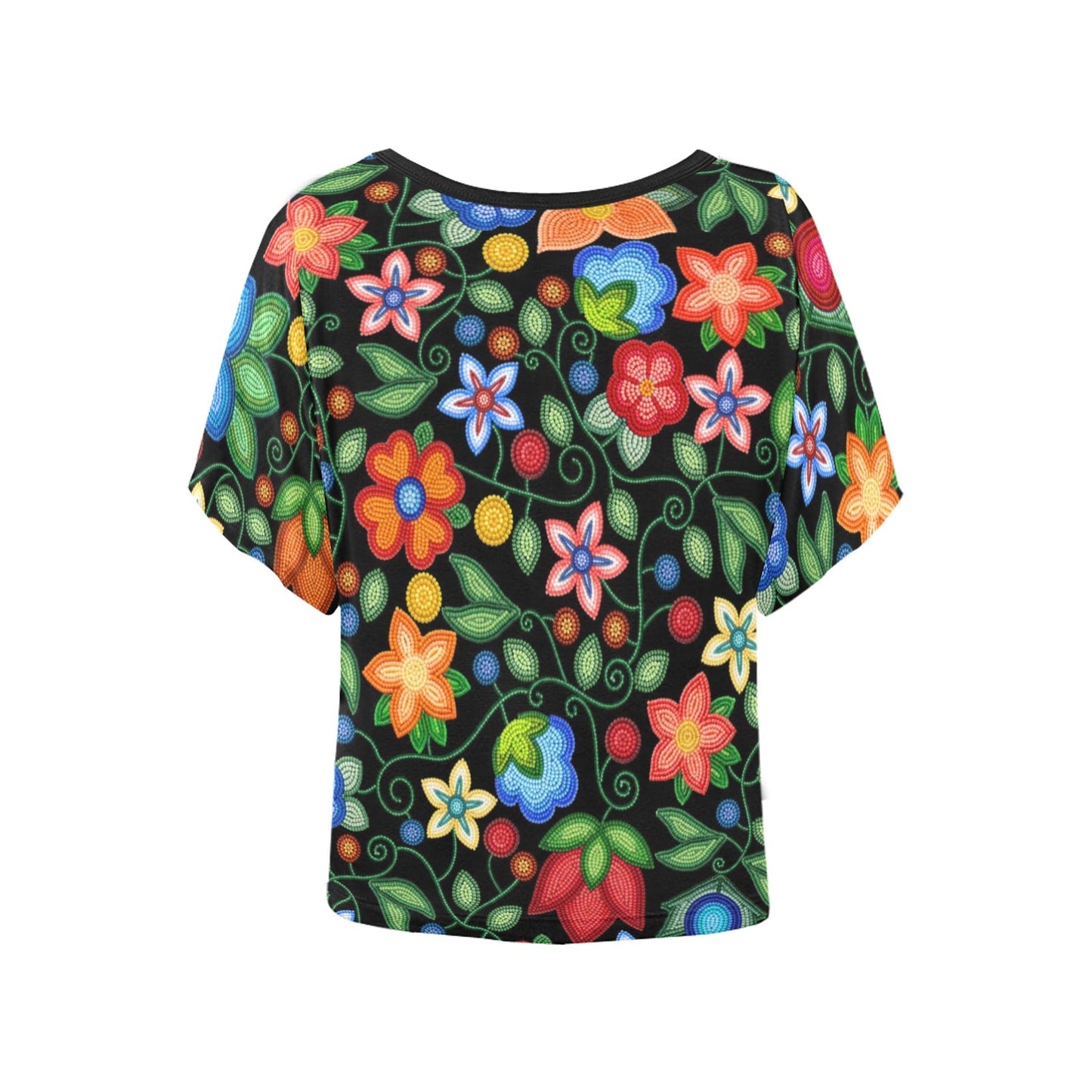 Morning Harmony Black Batwing Blouse