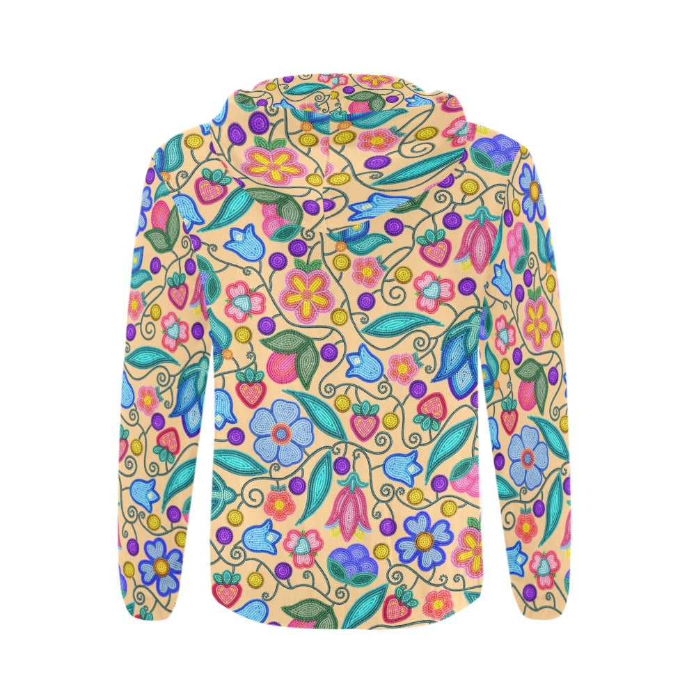 Sweet Offering Cream Zip Hoodie