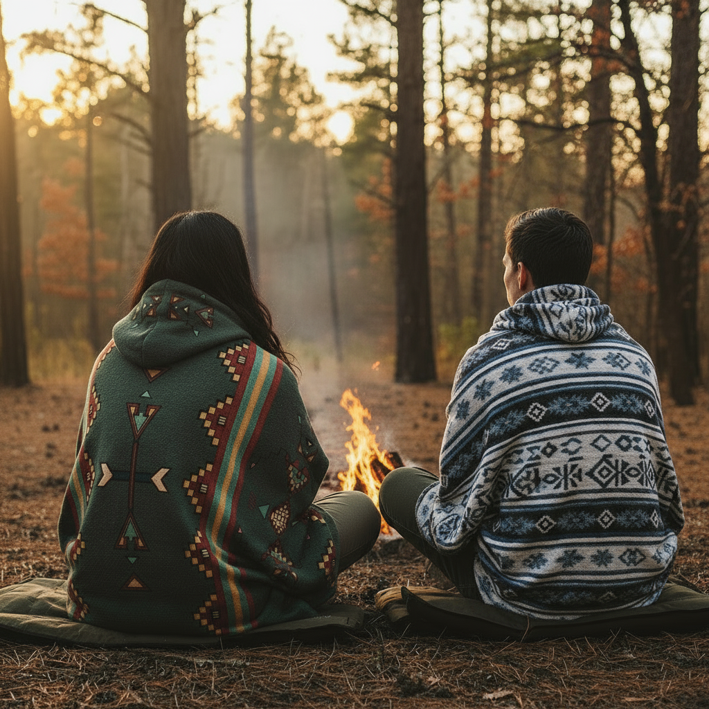 Earth Stepper Hooded Blanket