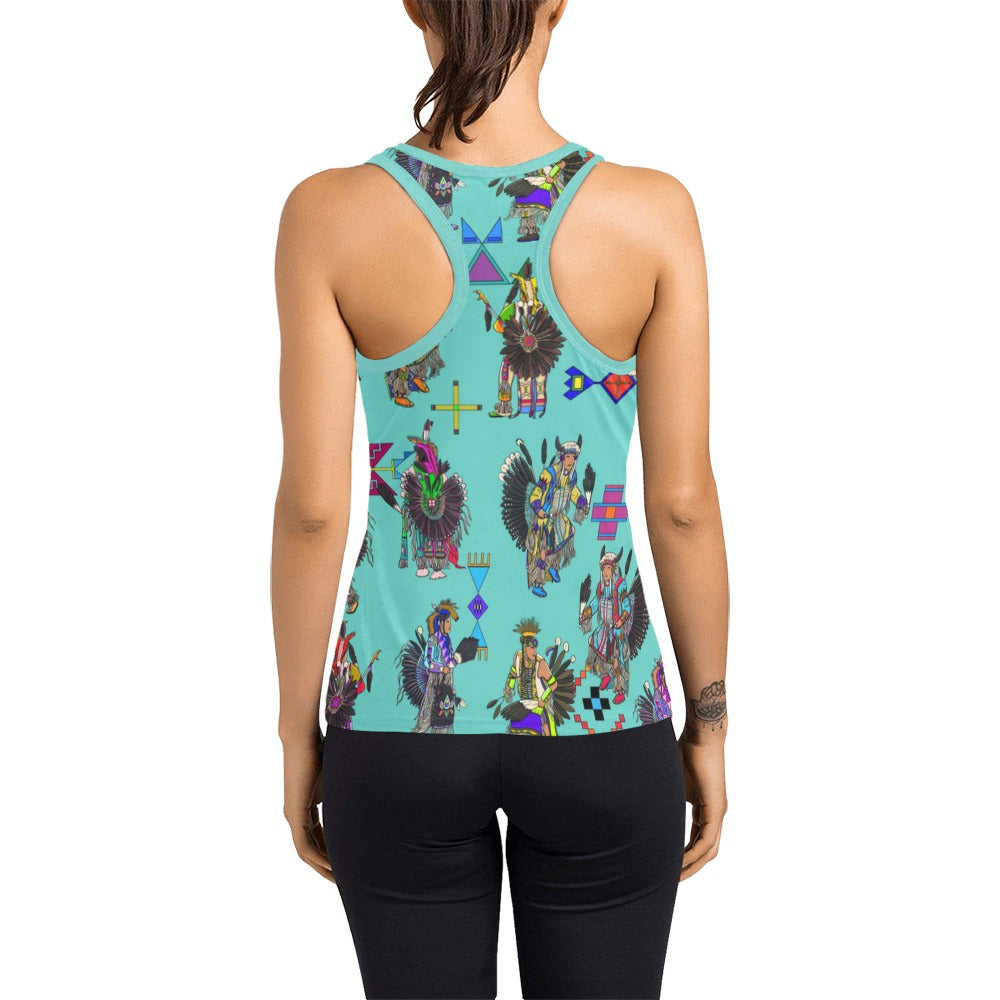 Men's Tradish Dancers Eggshell Blue Women's Racerback Tank Top