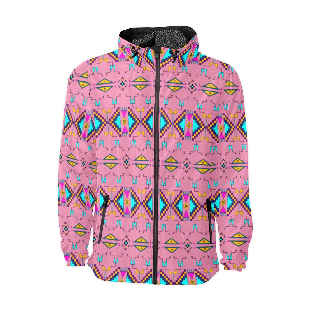 Rite of Passage Pink Windbreaker – Men's Jacket by 49 Dzine