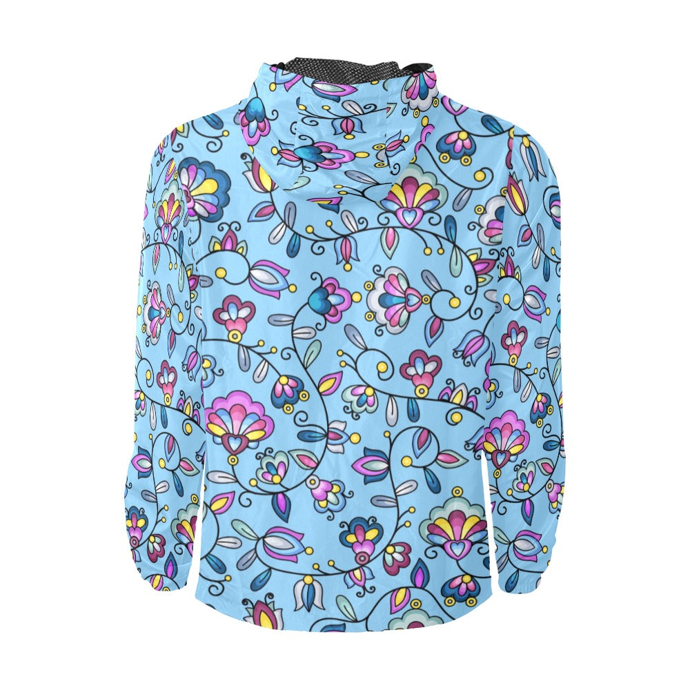 Autumn Bundle Blessing Blue Men's Windbreaker