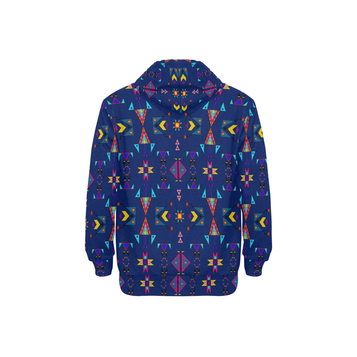 Enemy Territory Dark Navy Men's Long Sleeve Fleece Hoodie