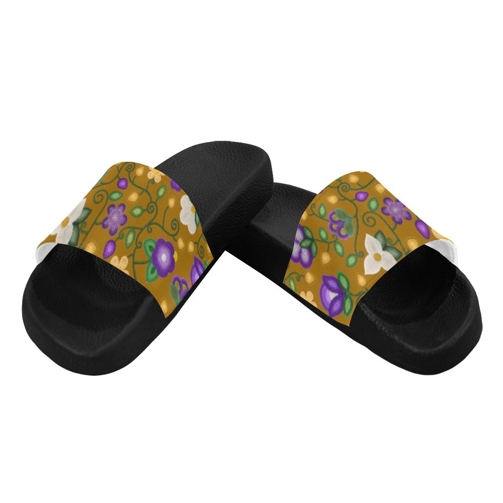 Midnight Moss Bloom Toffee Women's Slide Sandals