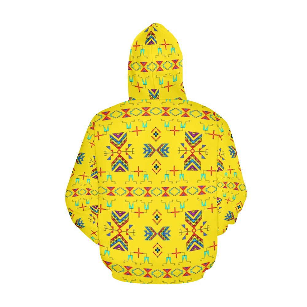 Rainy Chief Rainbow Yellow Hoodie for Women