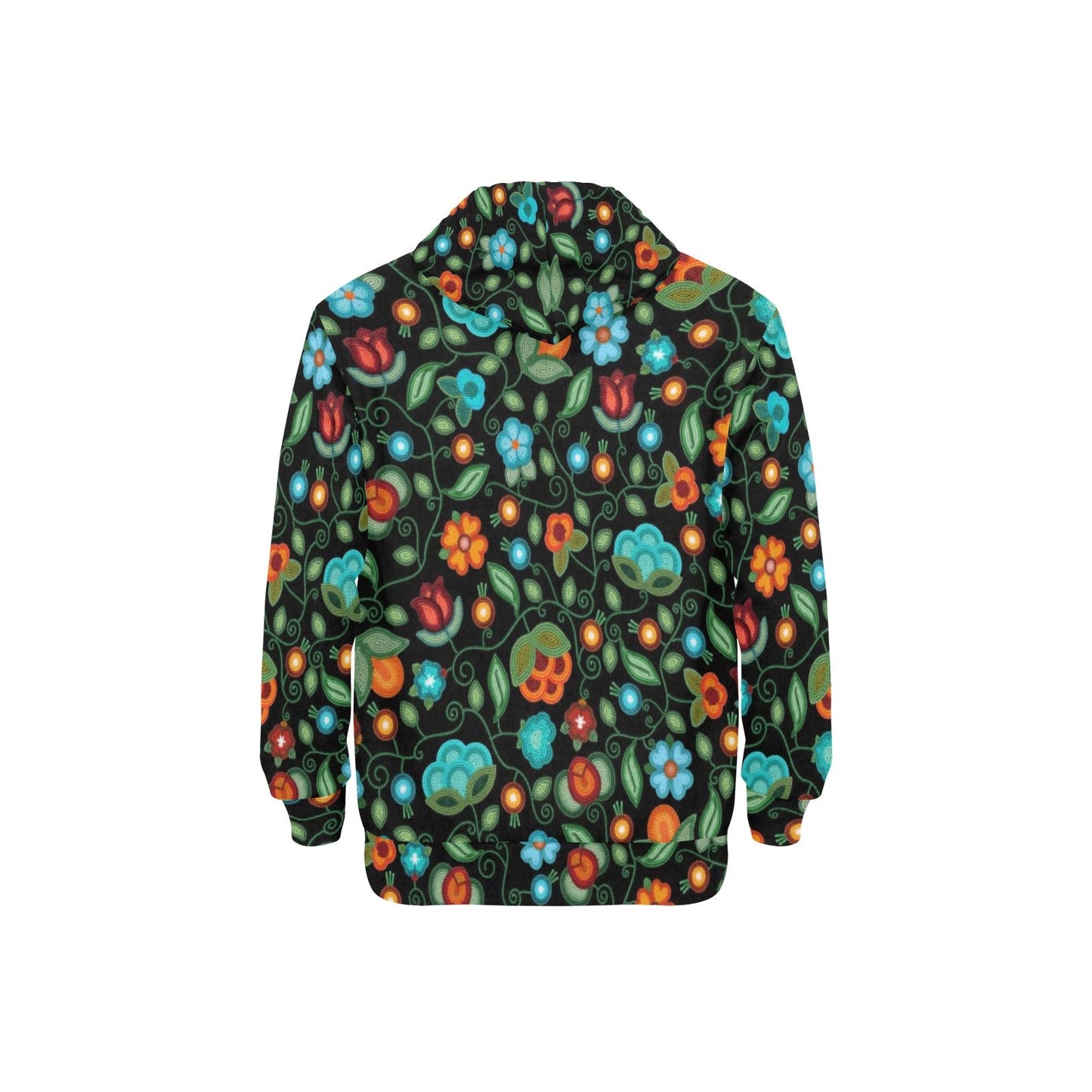 Prairie Fire Petals Black Fleece Hoodie