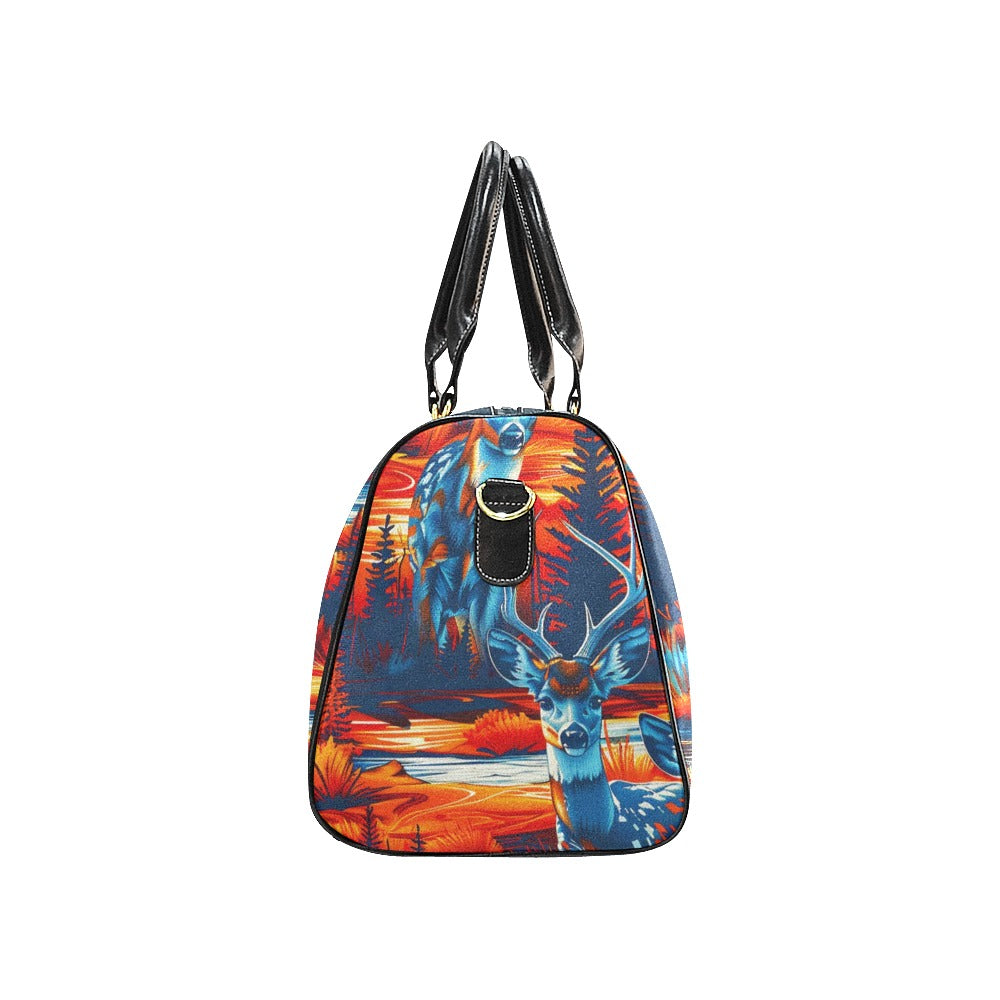 Deer Family Large Travel Bag