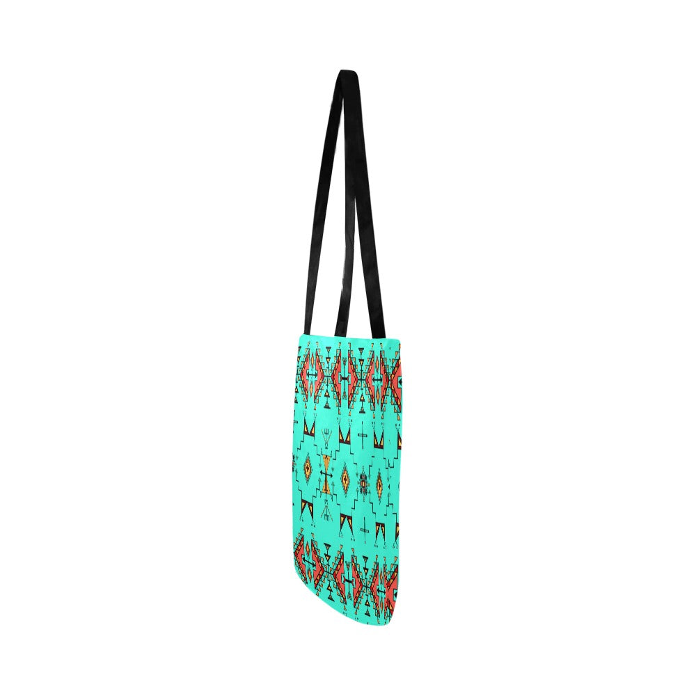 Thunder Flight Turquoise Reusable Shopping Bag