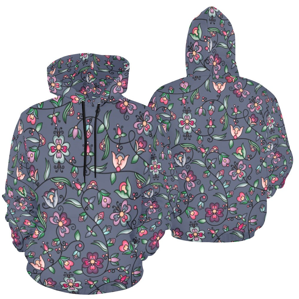 Amber Evening Garland Blue Hoodie for Men