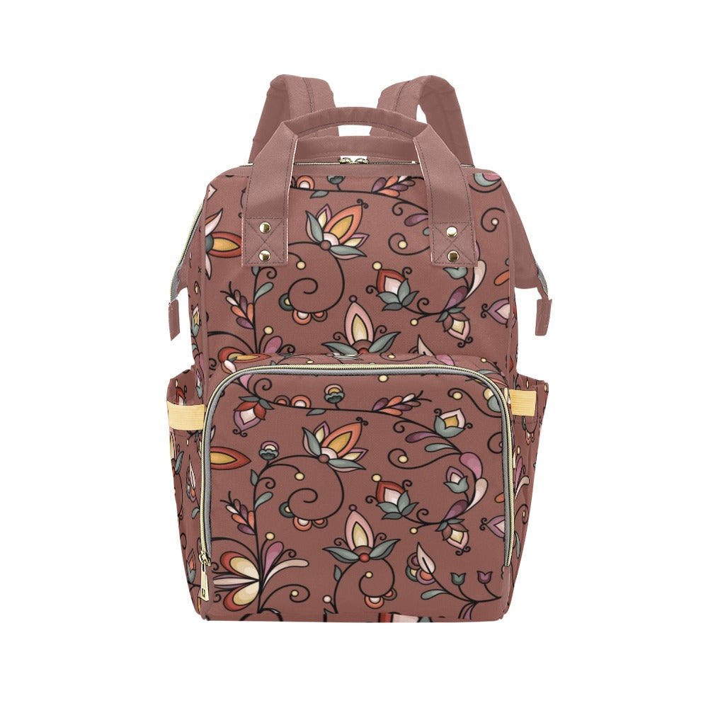 Burnt Sky Petals Diaper Bag