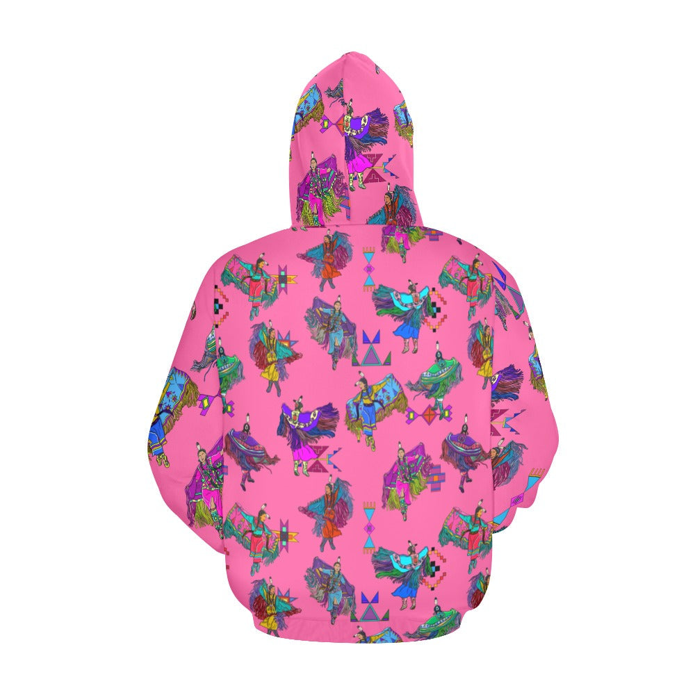 Women's Fancy Dancers Pink Hoodie for Men