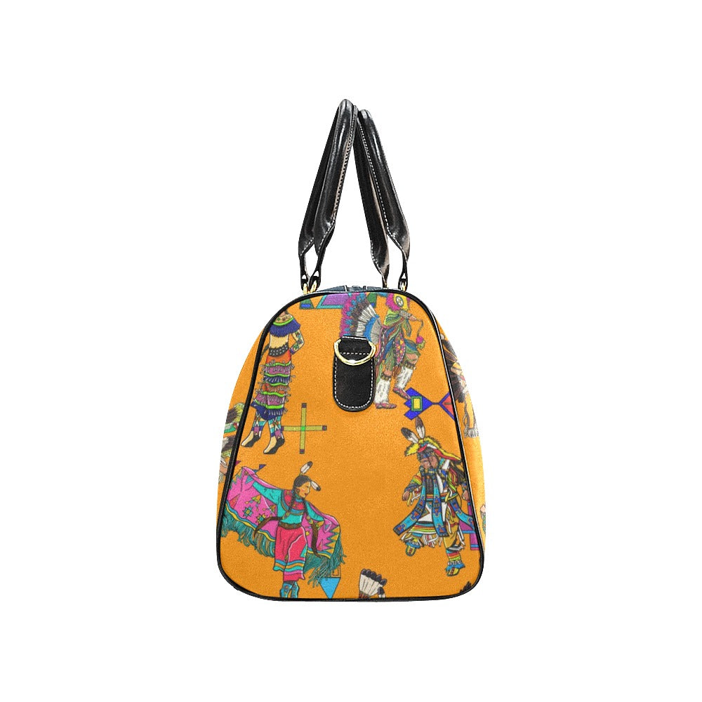 Grand Entry Dancers Orange Large Travel Bag