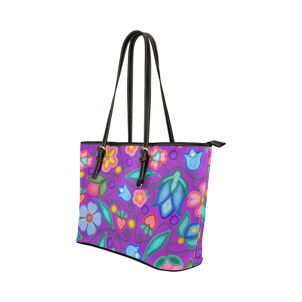Sweet Offering Purple Leather Tote