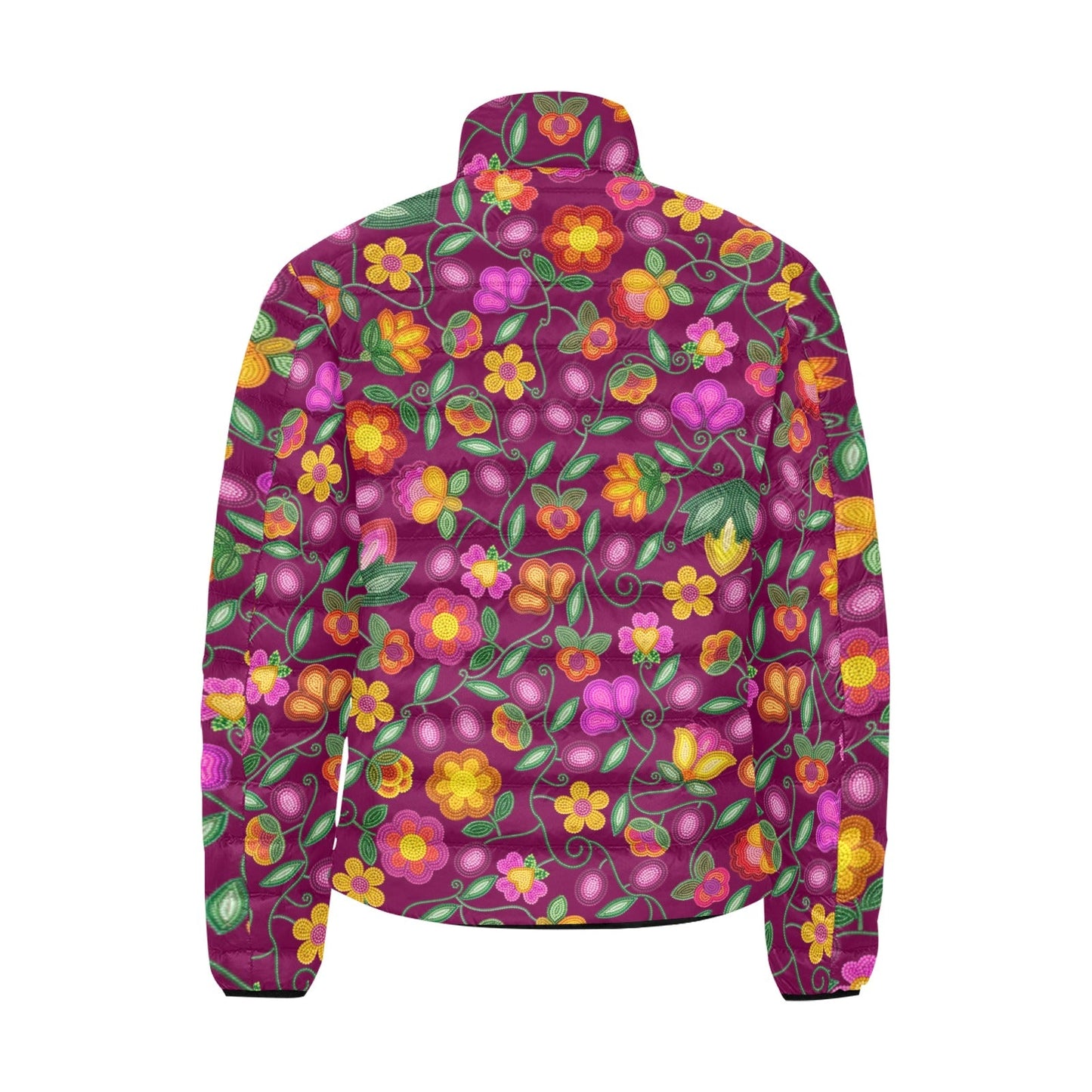 Boreal Bounty Dark Magenta Padded Jacket