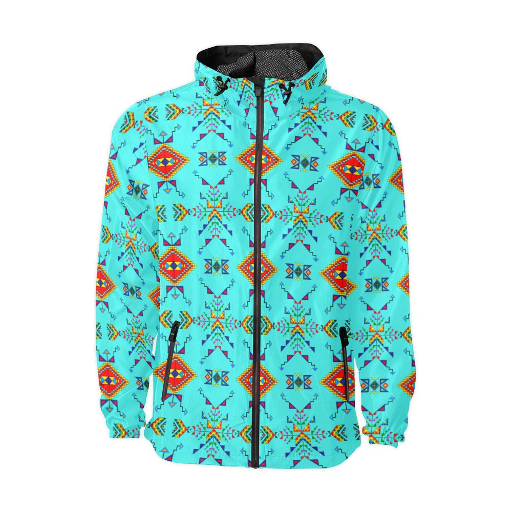 Buffalo Jump Turquoise Windbreaker – Men's Jacket by 49 Dzine