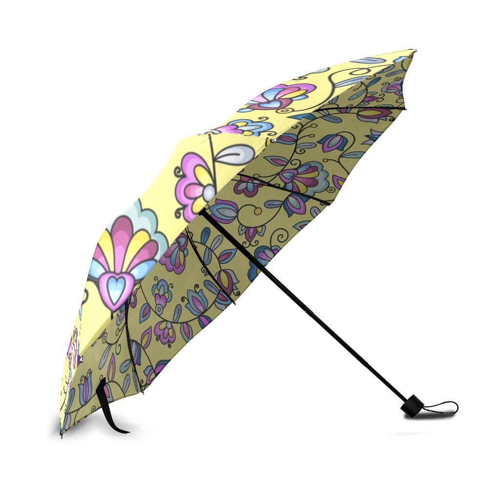 Autumn Bundle Blessing Yellow Foldable Umbrella