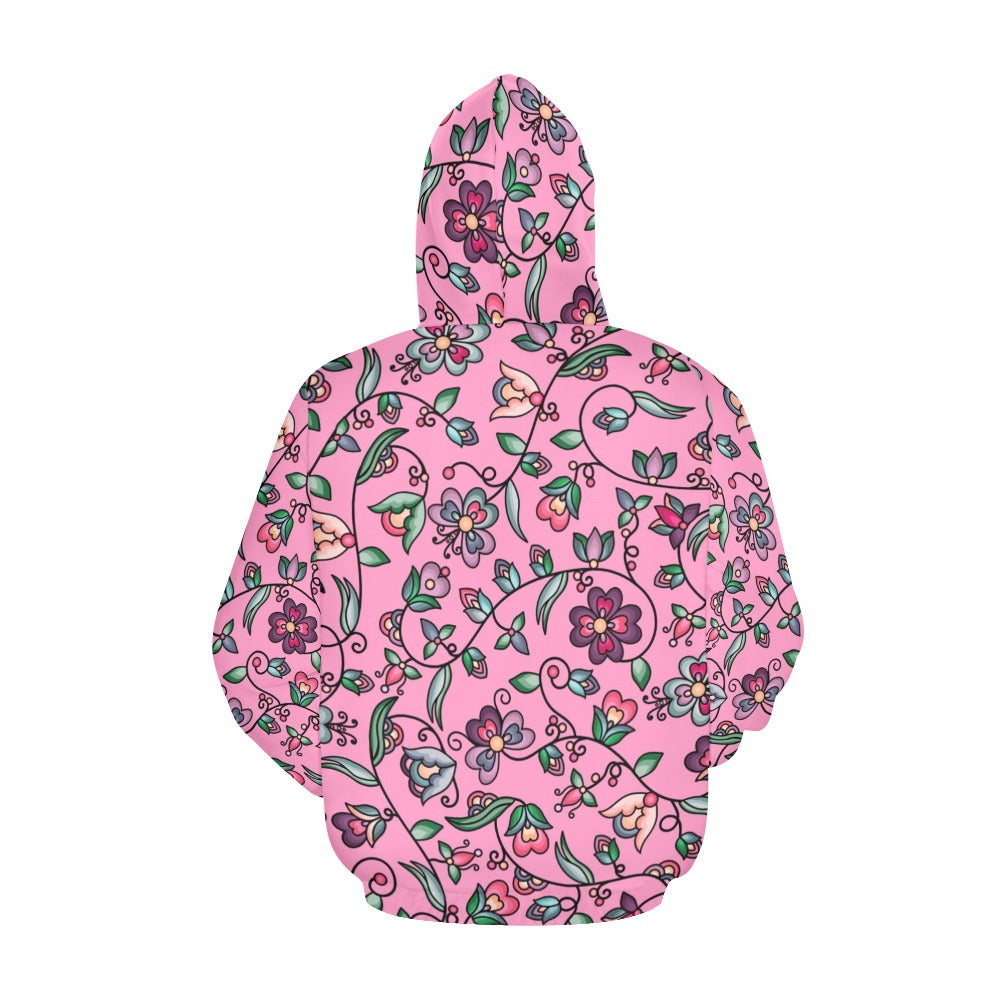 Amber Evening Garland Pink Hoodie for Women
