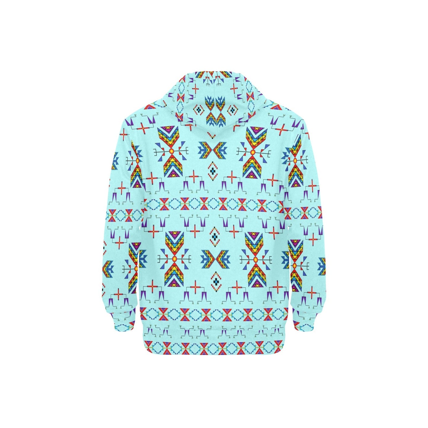 Rainy Chief Rainbow Robin Egg Men's Long Sleeve Fleece Hoodie