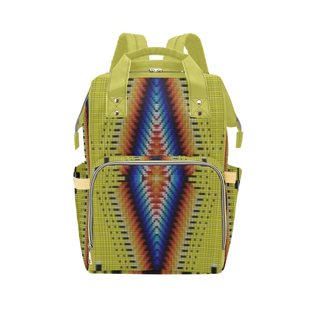Diamond in the Bluff Yellow Diaper Bag by 49 Dzine