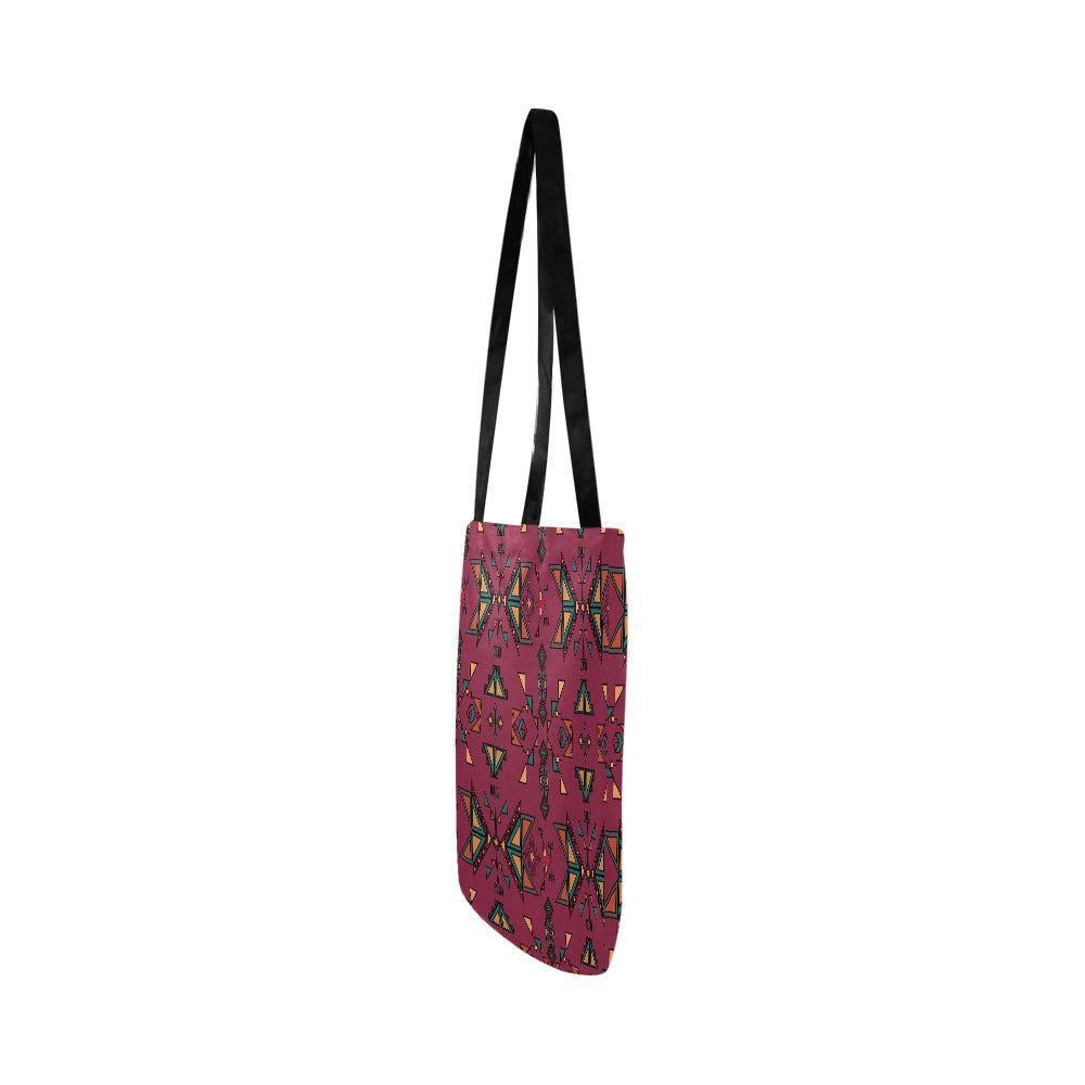 Arrow Dawn Maroon Reusable Shopping Bag