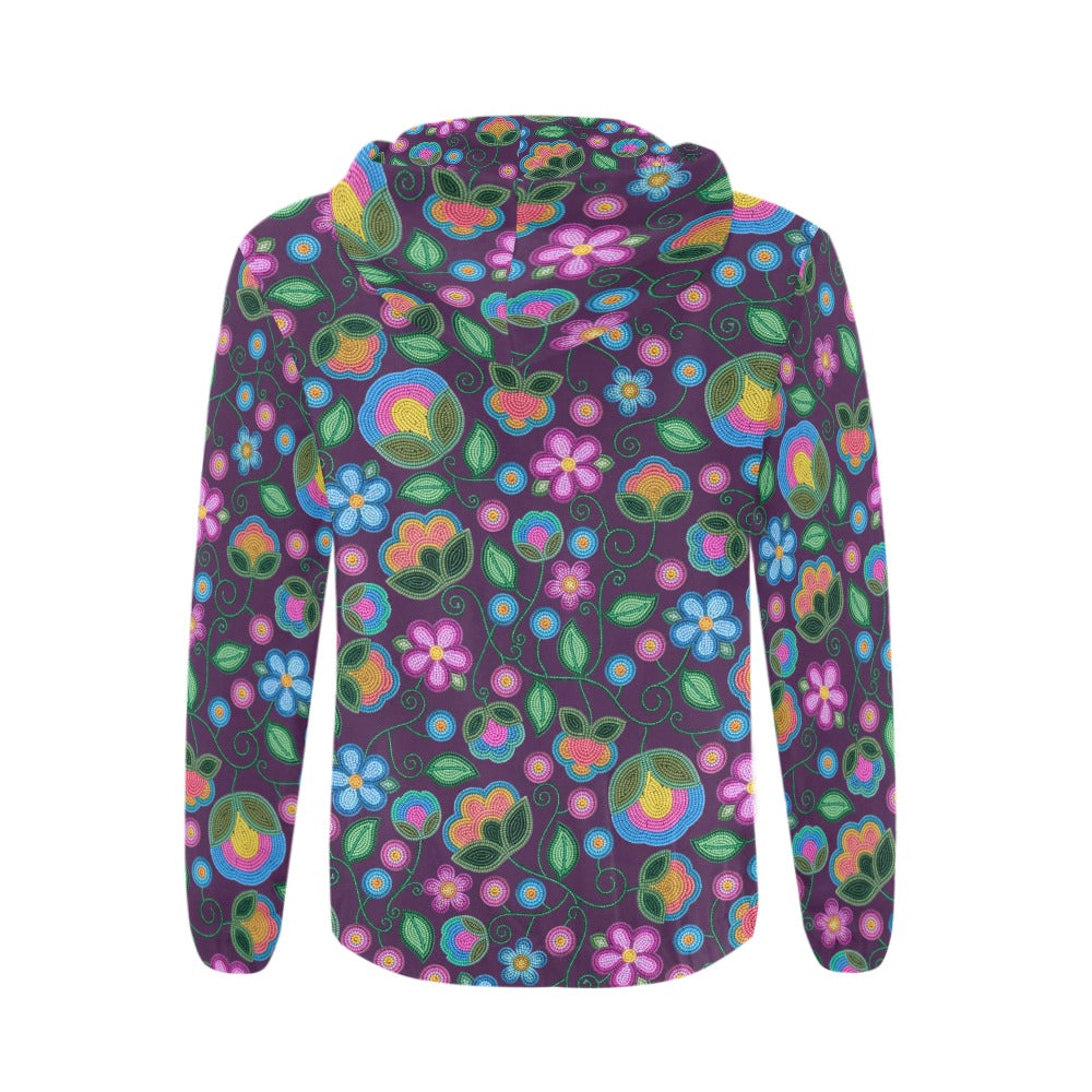 Turquoise Sunbeam Violet Zip Hoodie