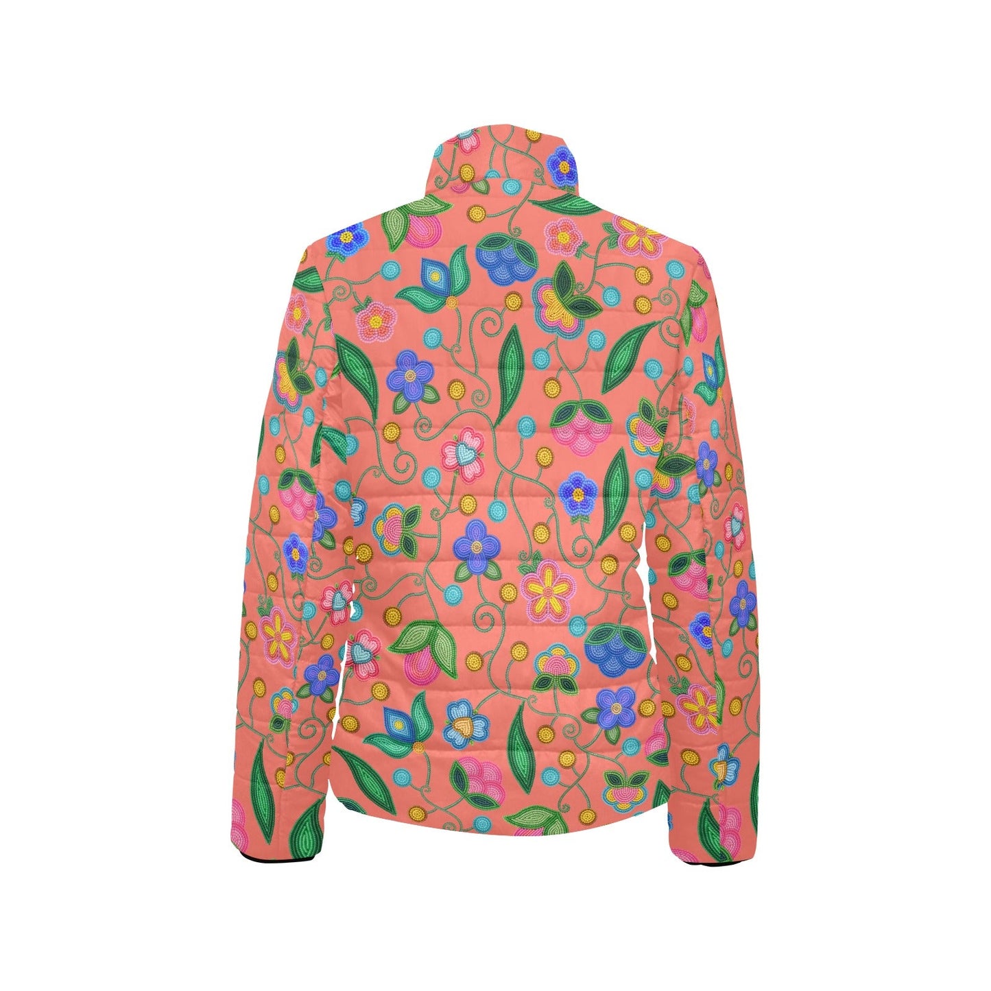Skyberry Serenade Peach Stand Collar Jacket
