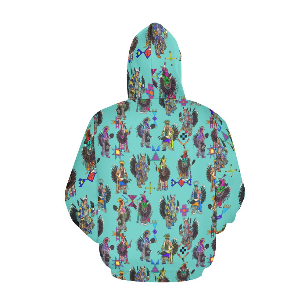Men's Tradish Dancers Eggshell Blue Hoodie for Men
