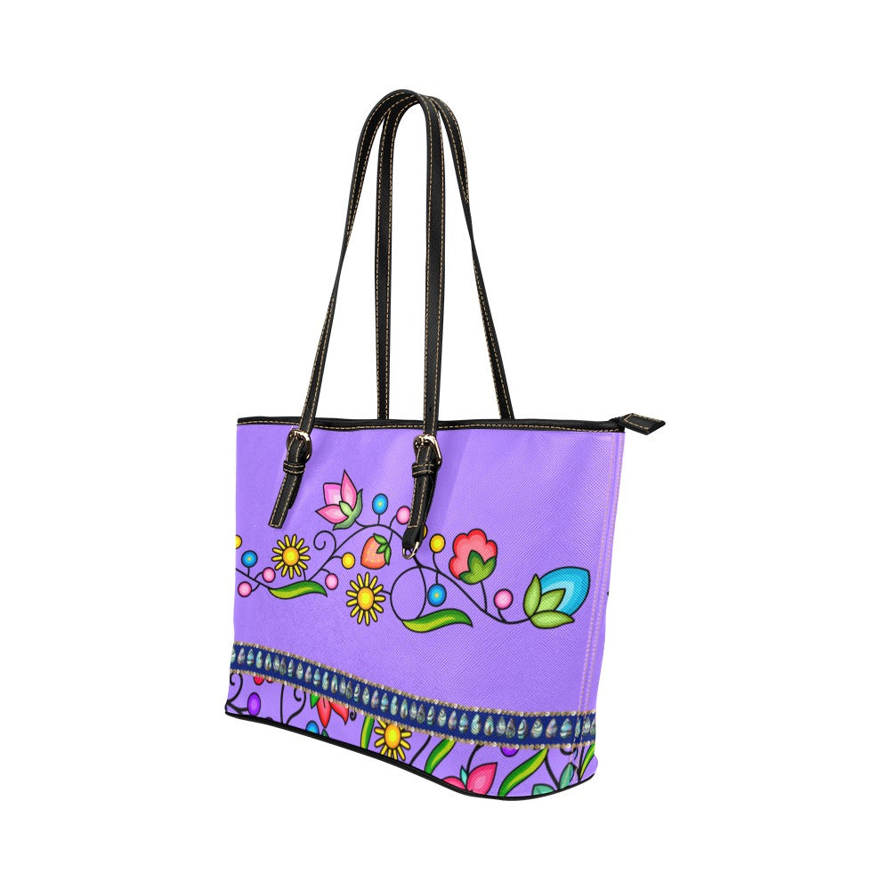 Grandmother Legacy Purple Leather Tote