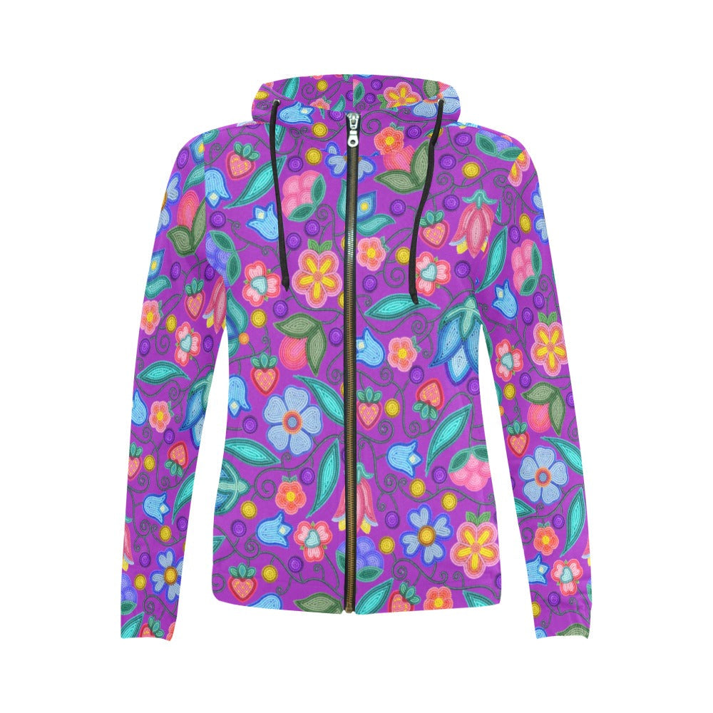 Sweet Offering Full Zip Hoodie For Women