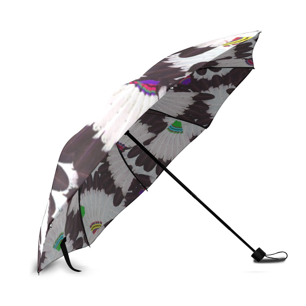 Eagle Feather Fans Foldable Umbrella