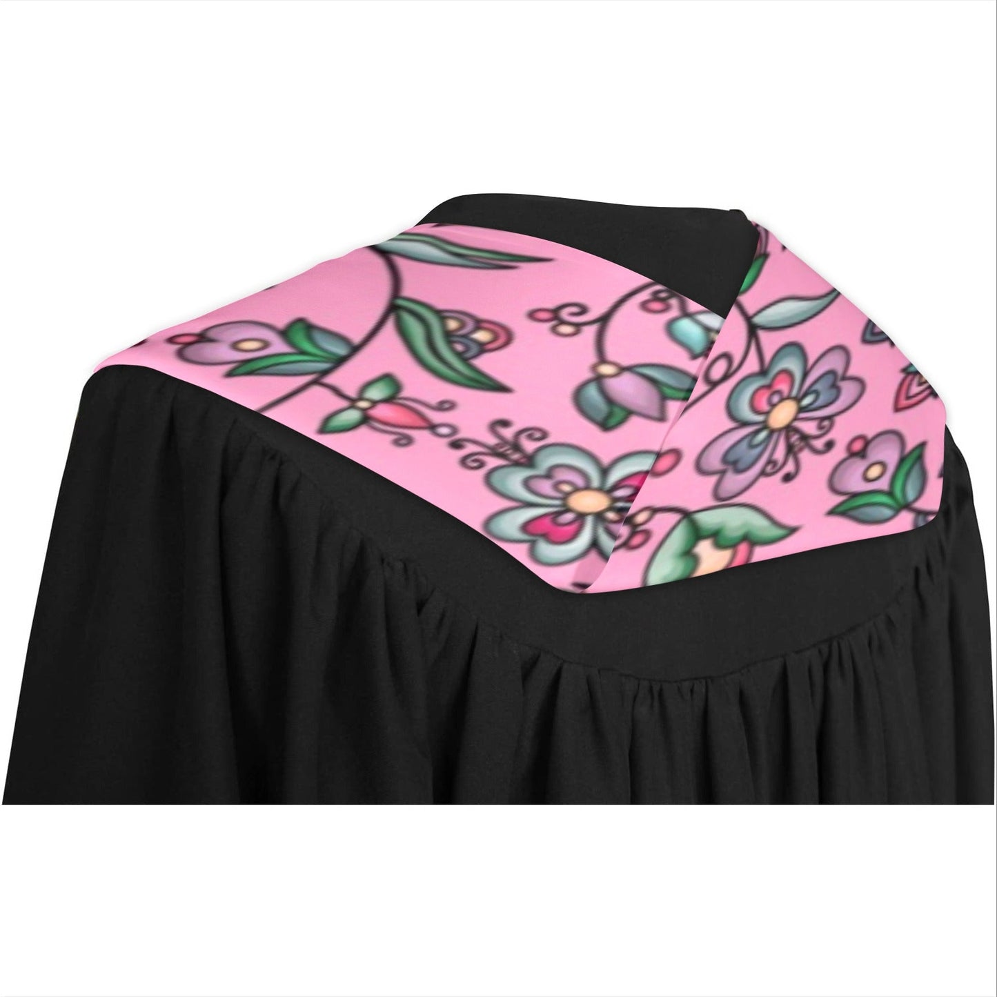 Amber Evening Garland Pink Graduation Stole