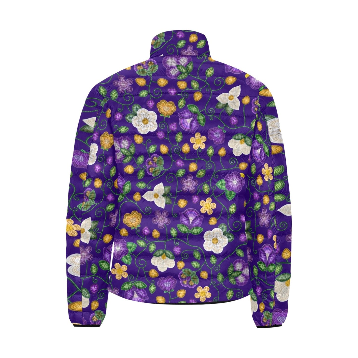 Midnight Moss Bloom Aubergine Padded Jacket