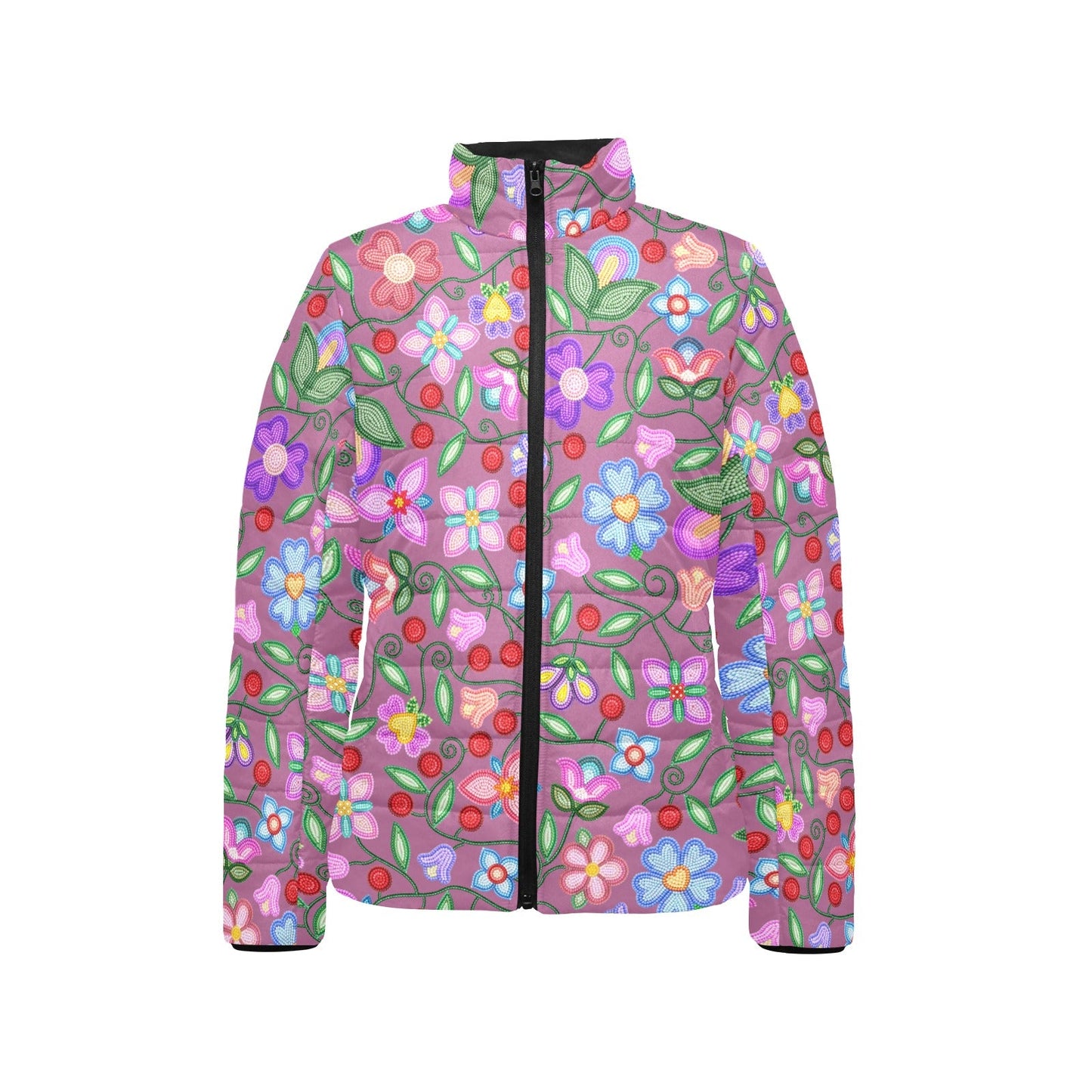 Petal Harmony Stand Collar Jacket