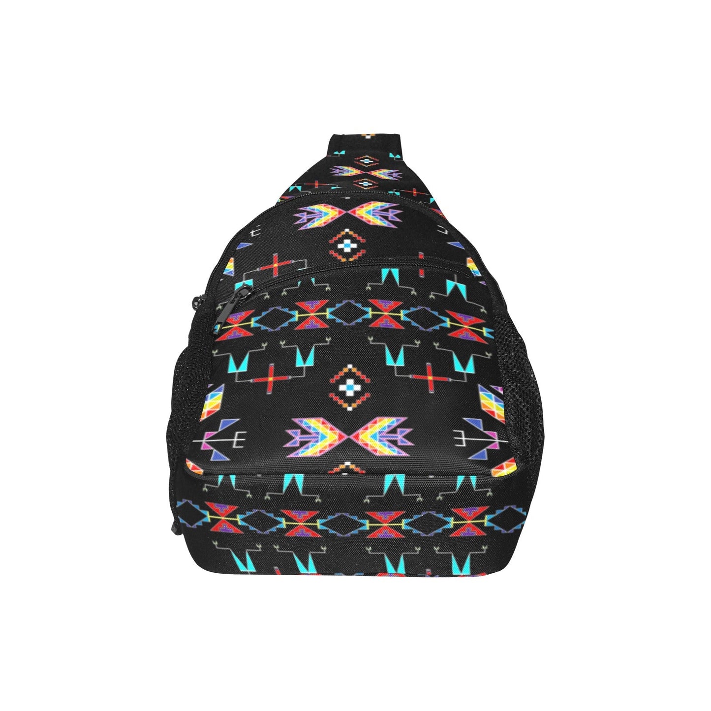 Rainy Chief Rainbow Black Chest Bag
