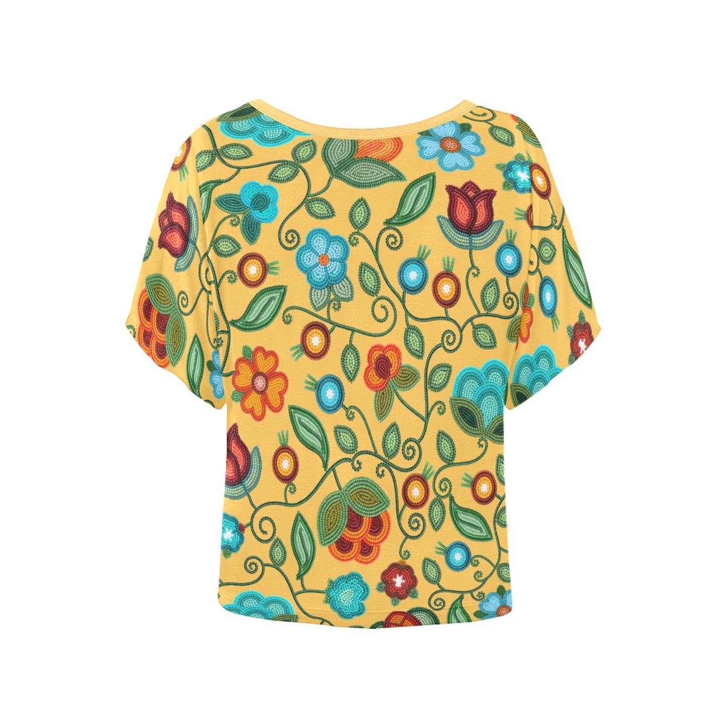 Prairie Fire Petals Honey Batwing Blouse