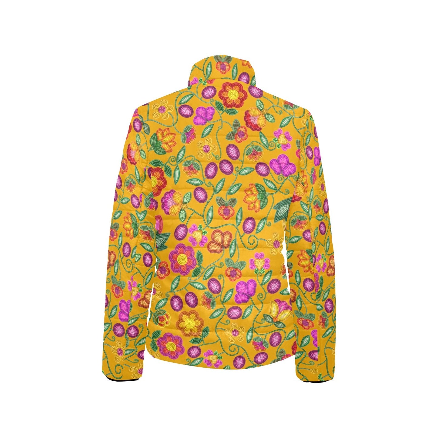 Boreal Bounty Yellow Stand Collar Jacket
