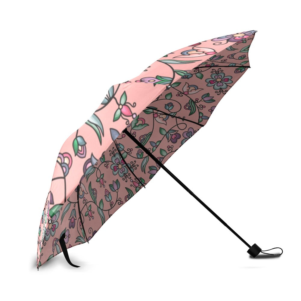 Amber Evening Garland Peach Foldable Umbrella