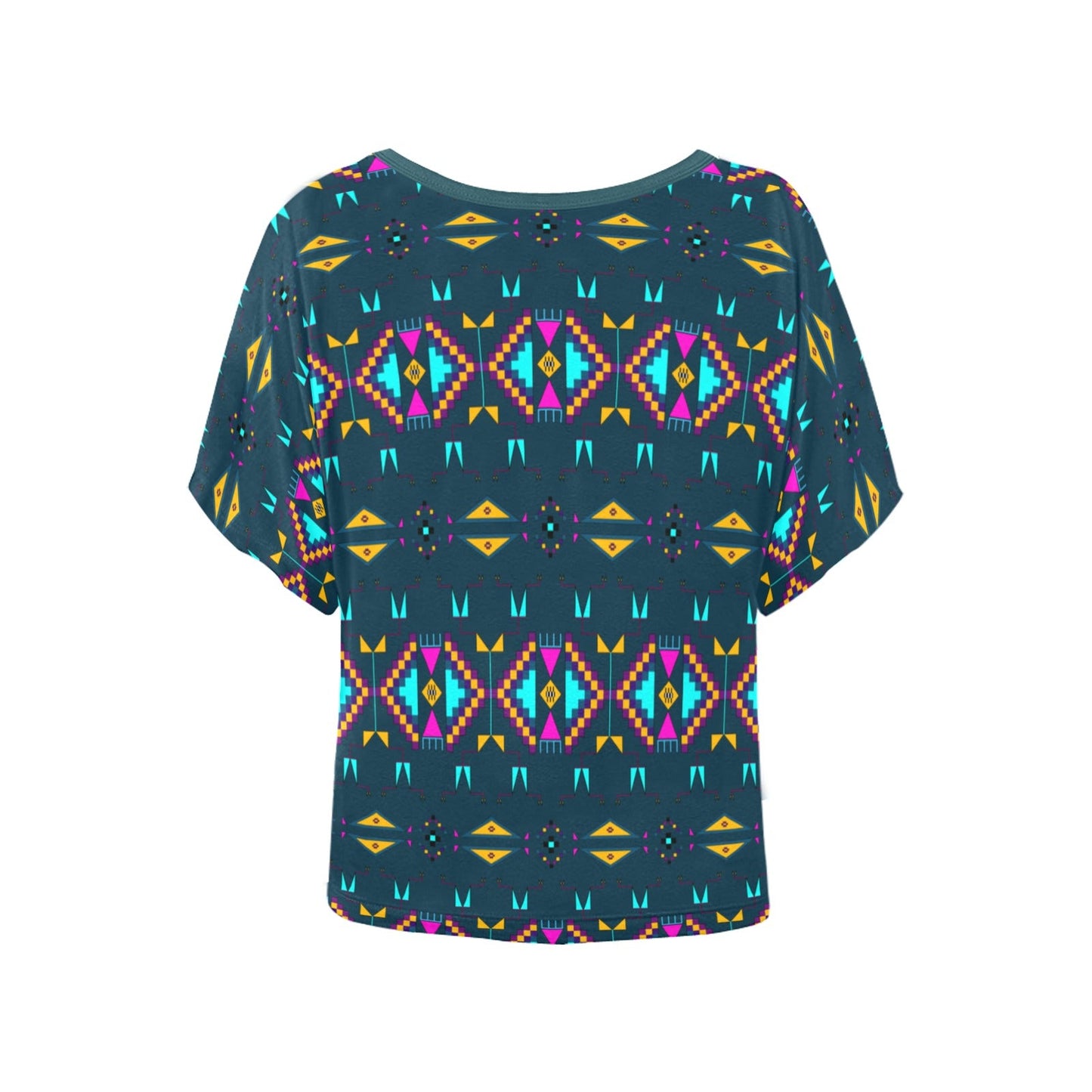 Rite of Passage Dark Teal Women's Batwing-Sleeved Blouse T shirt