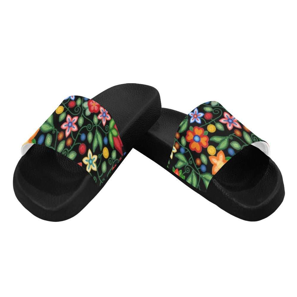 Morning Harmony Black Women's Slide Sandals