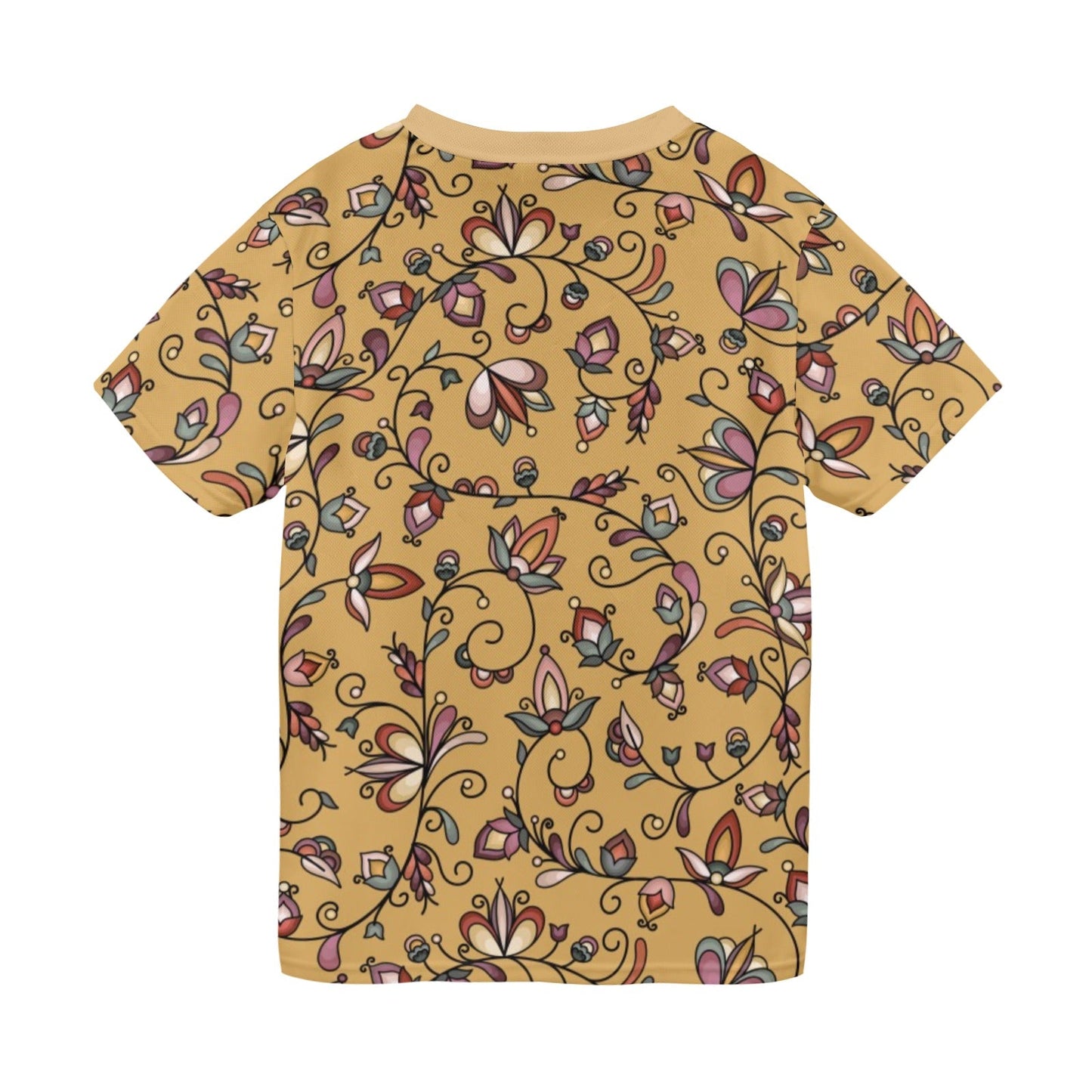Burnt Sky Petals Gold T-shirt for Men