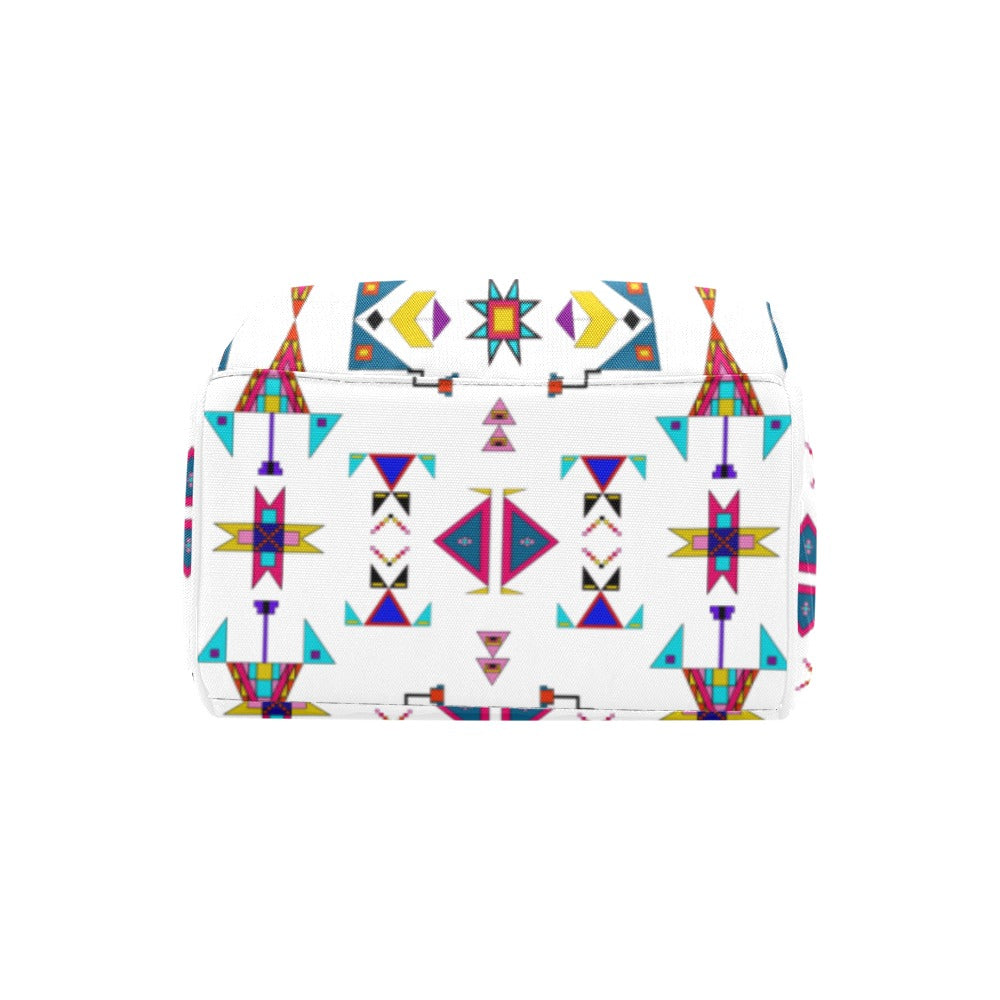 Enemy Territory White Multi-Function Diaper Backpack