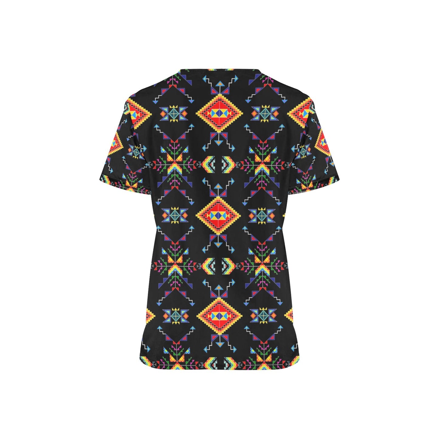 Buffalo Jump Black Scrub Top