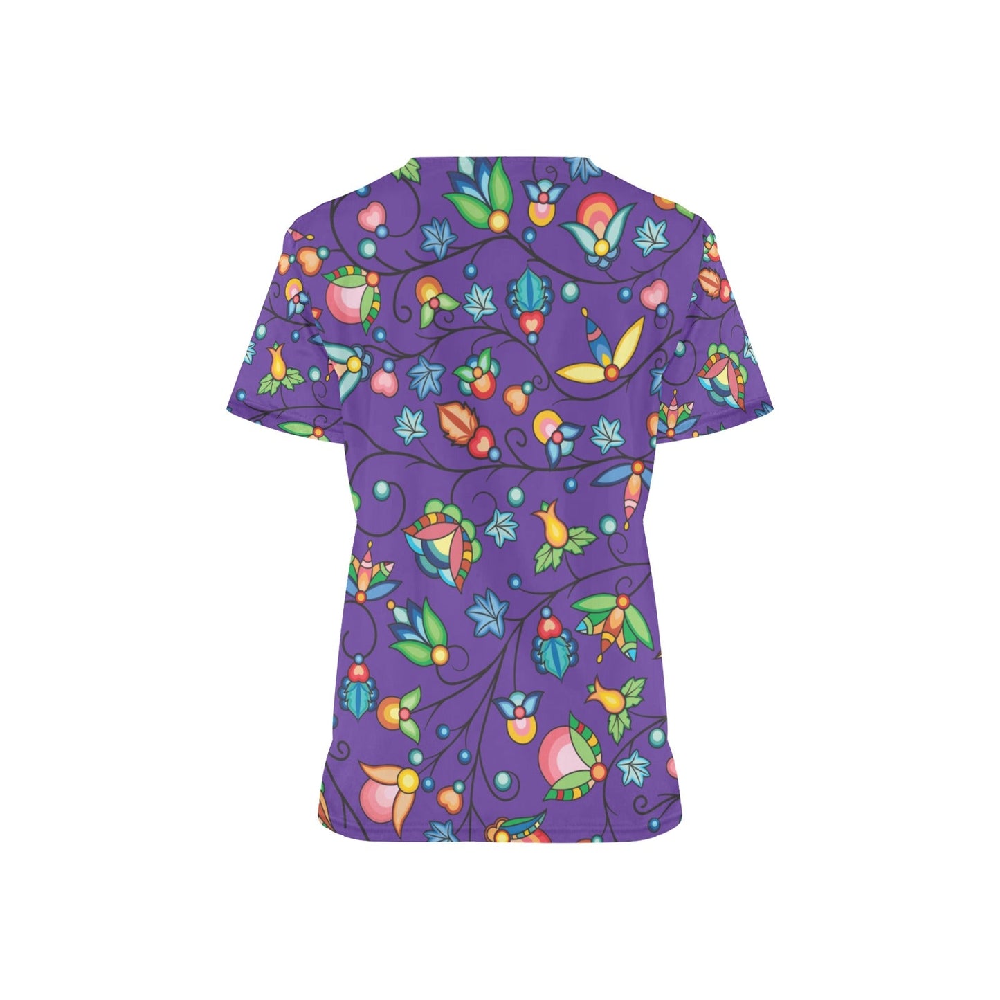Prairie Plains Spirit Mighnight Purple Scrub Top
